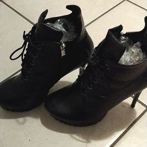 Black ankle boots